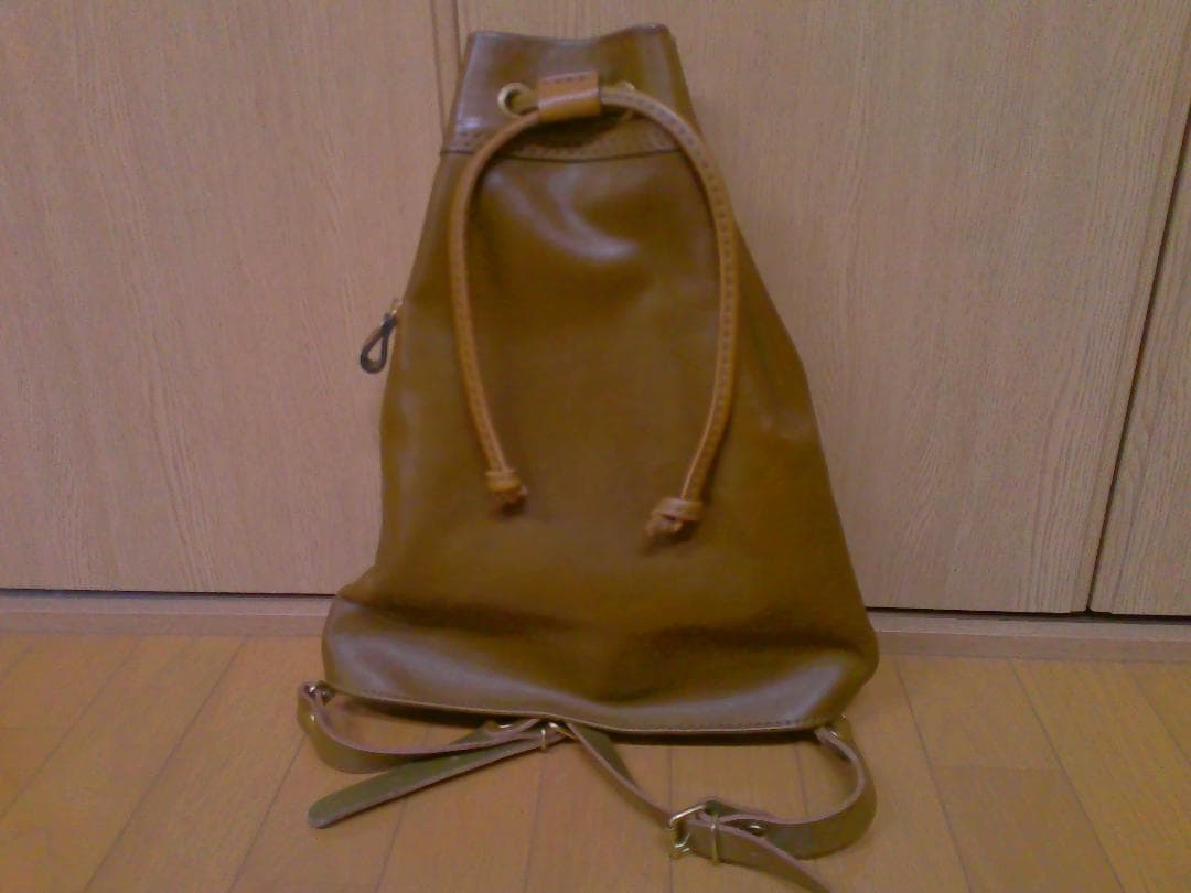 HERZ ヘルツ 2wayナップサック(R-67) グリーン ロゴカスタム