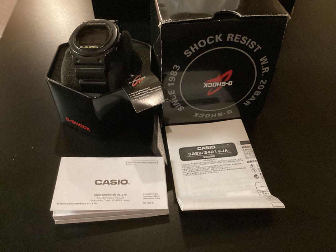 未使用美品箱付き動作品G-SHOCK GA-2100 ブラック/ブルー