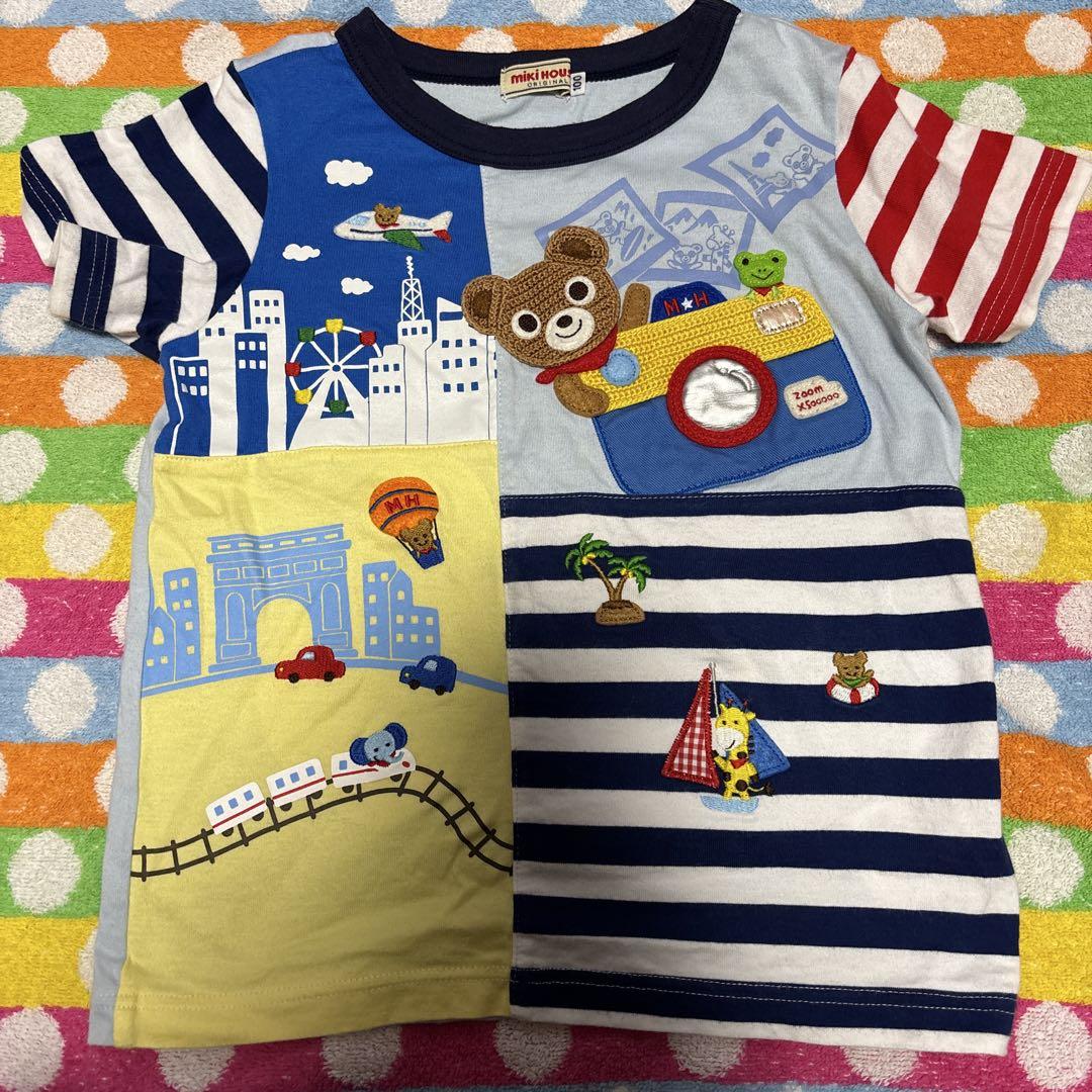 ミキハウス　豪華Tシャツ　半袖　120 ミキハウス 豪華 半袖 Tシャツ 100cm - メルカリ