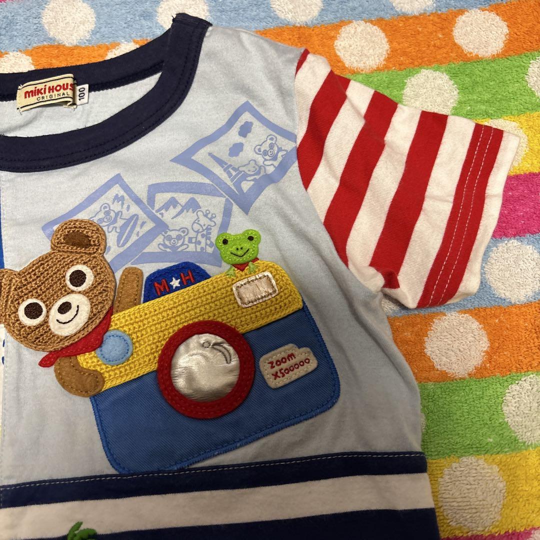 ミキハウス　豪華Tシャツ　半袖　120 ミキハウス 豪華 半袖 Tシャツ 100cm - メルカリ