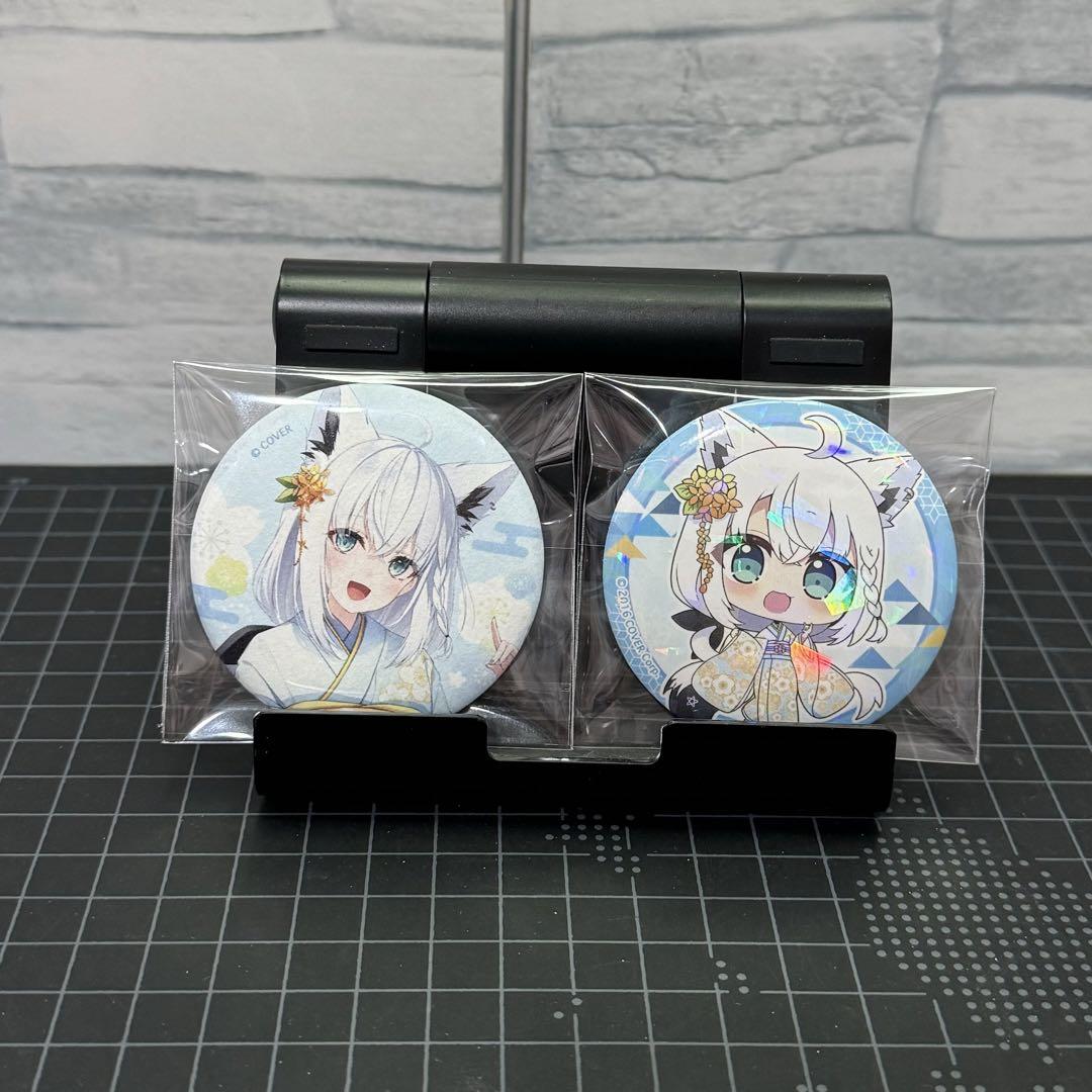ホロライブ ほろーかる 白上フブキ 缶バッチ 白上フブキ ホロライブ ほろ〜かる スタンプラリー特典 缶バッジ