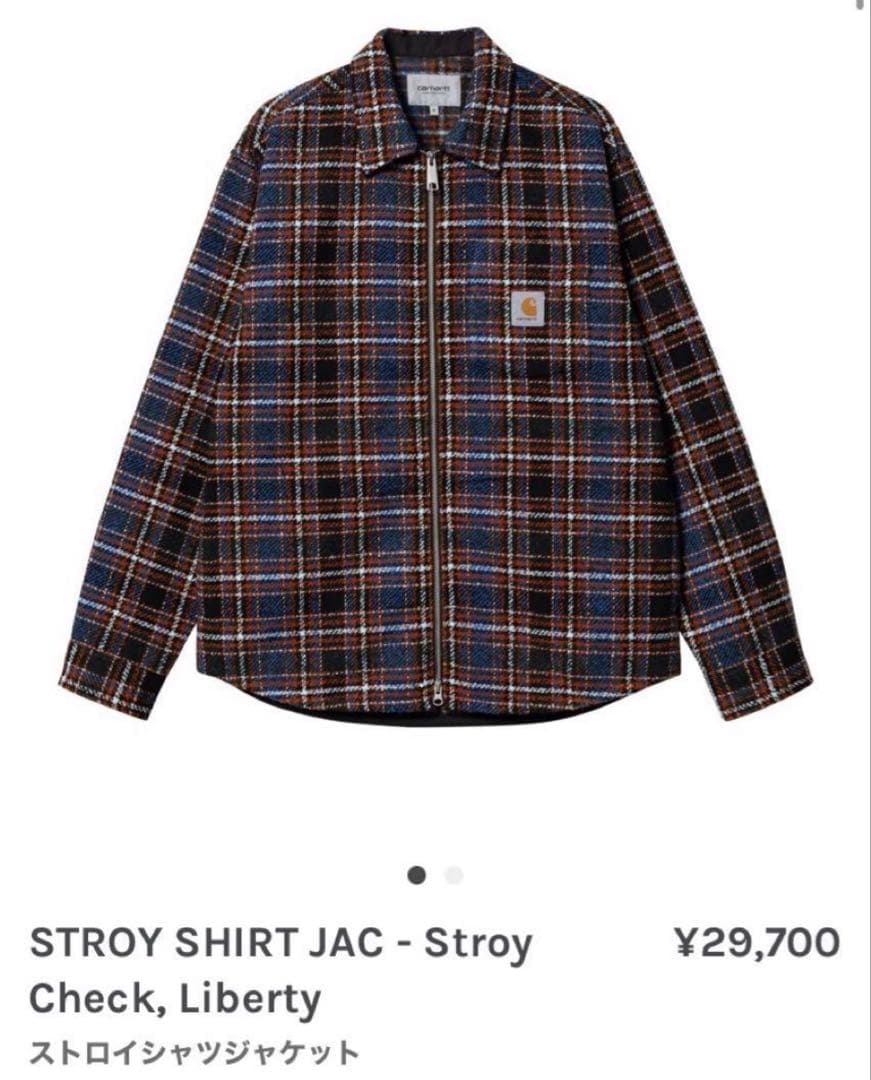 Carhartt STROY SHIRT JAC - チェック柄ジャケットM Carhartt