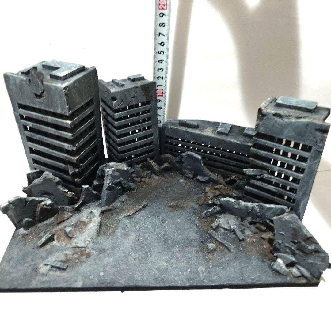限定 ジオラマ ベース 完成品 戦場 ガンプラ ゴジラ フィギュア　市街地 hg ジオラマ ベース 完成品 戦場 ガンプラ ゴジラ フィギュア