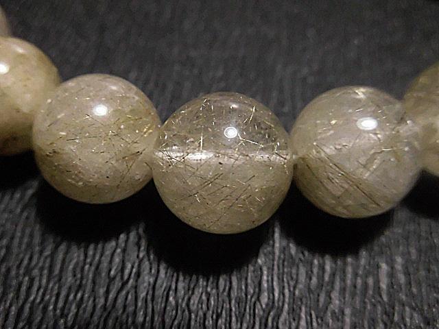 天然石 プラチナルチルクォーツブレスレット内周18.7cm 240101800 画像12