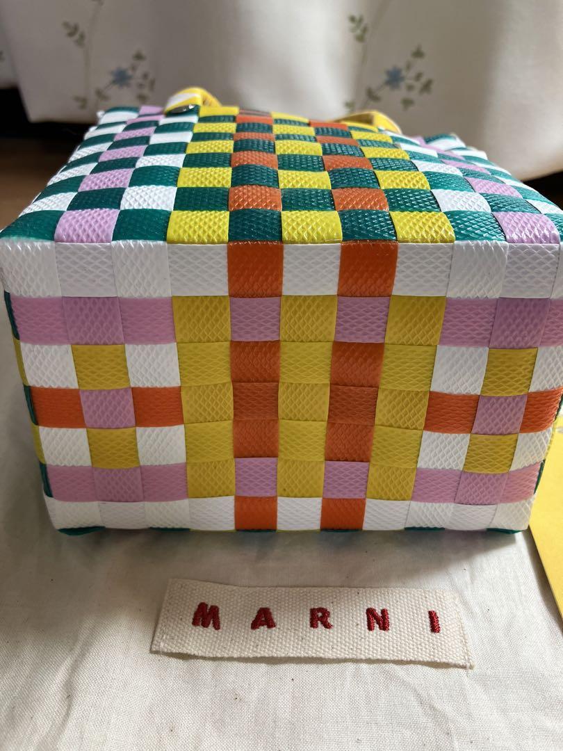 MARNI チェック柄 かごバッグ - メルカリ