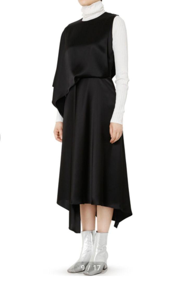 LE CIEL BLEU 定価41800　新品　黒　ロングワンピース　結婚式　S