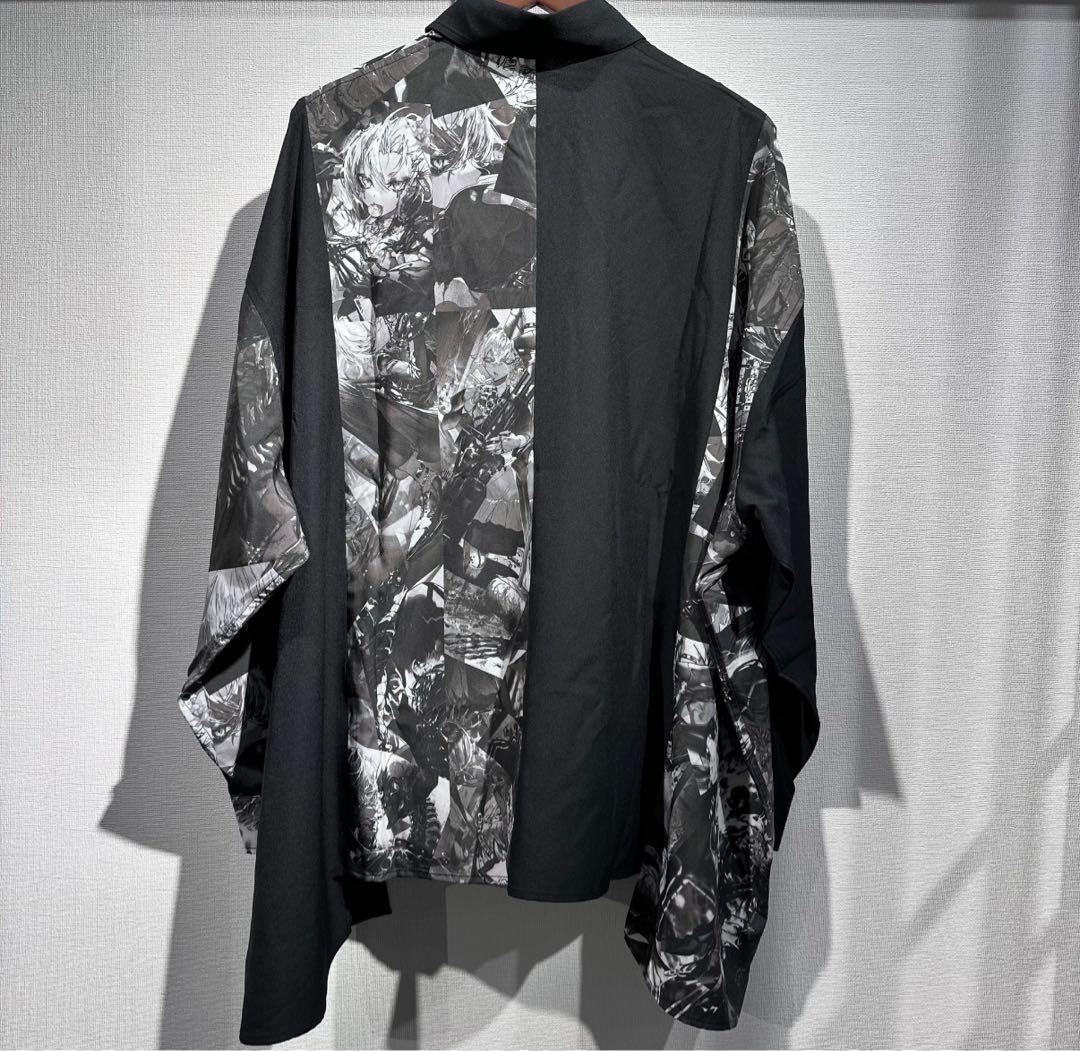 【REFLEM】 村カルキ　コラボプリントワイドシャツ　フリーサイズ