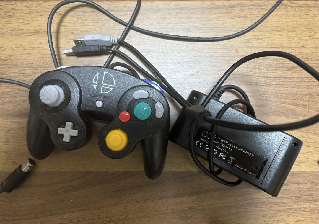 ゲームキューブコントローラー＋接続アダプタ