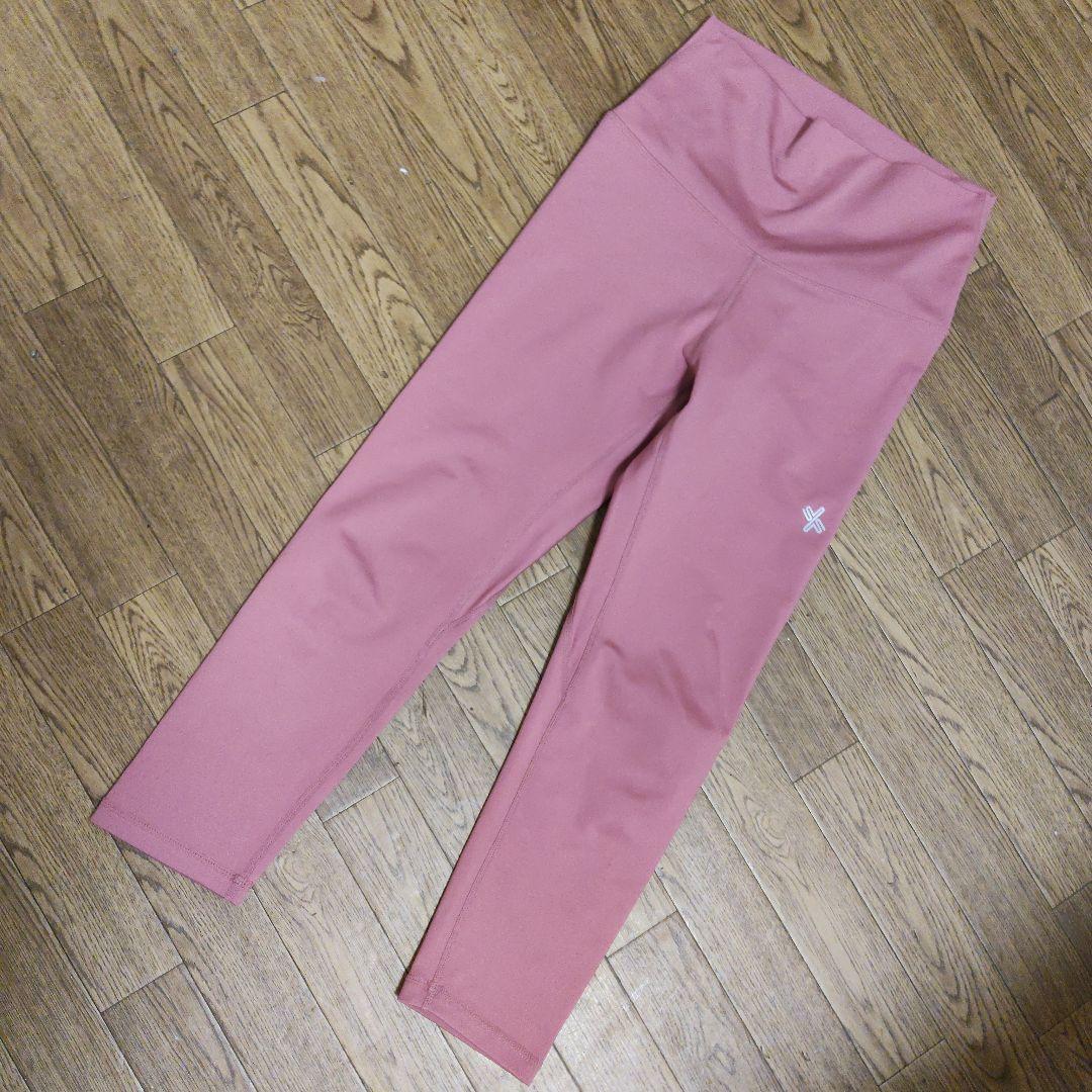 ゼクシィミックス、ピンク ハイウエスト レギンス、7.5丈、極美品 ゼクシィミックス、ピンク ハイウエスト レギンス、7.5丈、極美品
