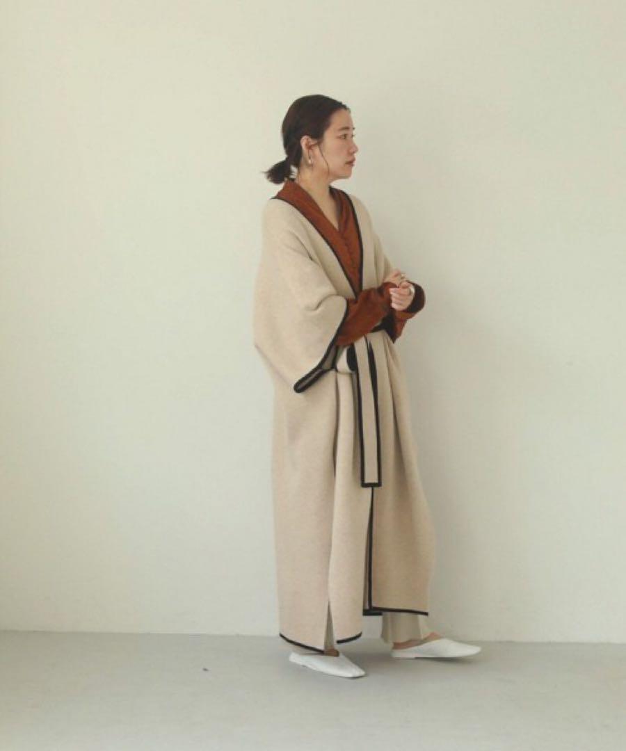 【安心発送】 TODAYFUL(トゥデイフル) ポンチョ ダブルフェイスニットガウン トップス