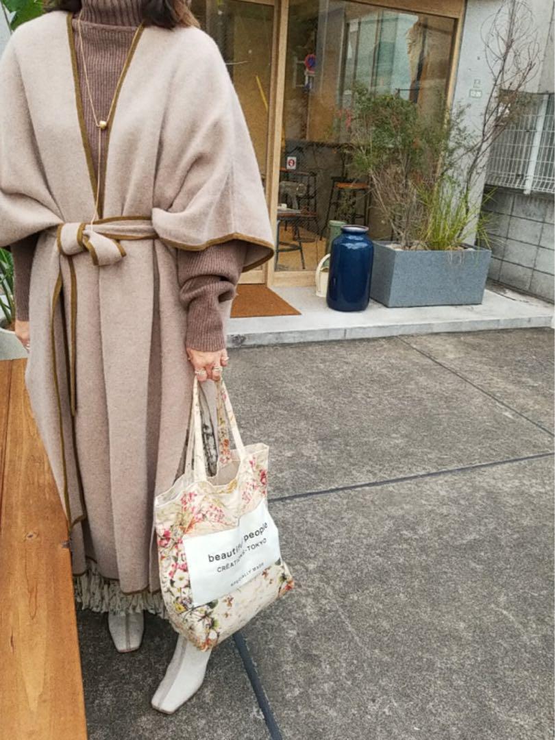 TODAYFUL(トゥデイフル) ダブルフェイスニットガウン ポンチョ