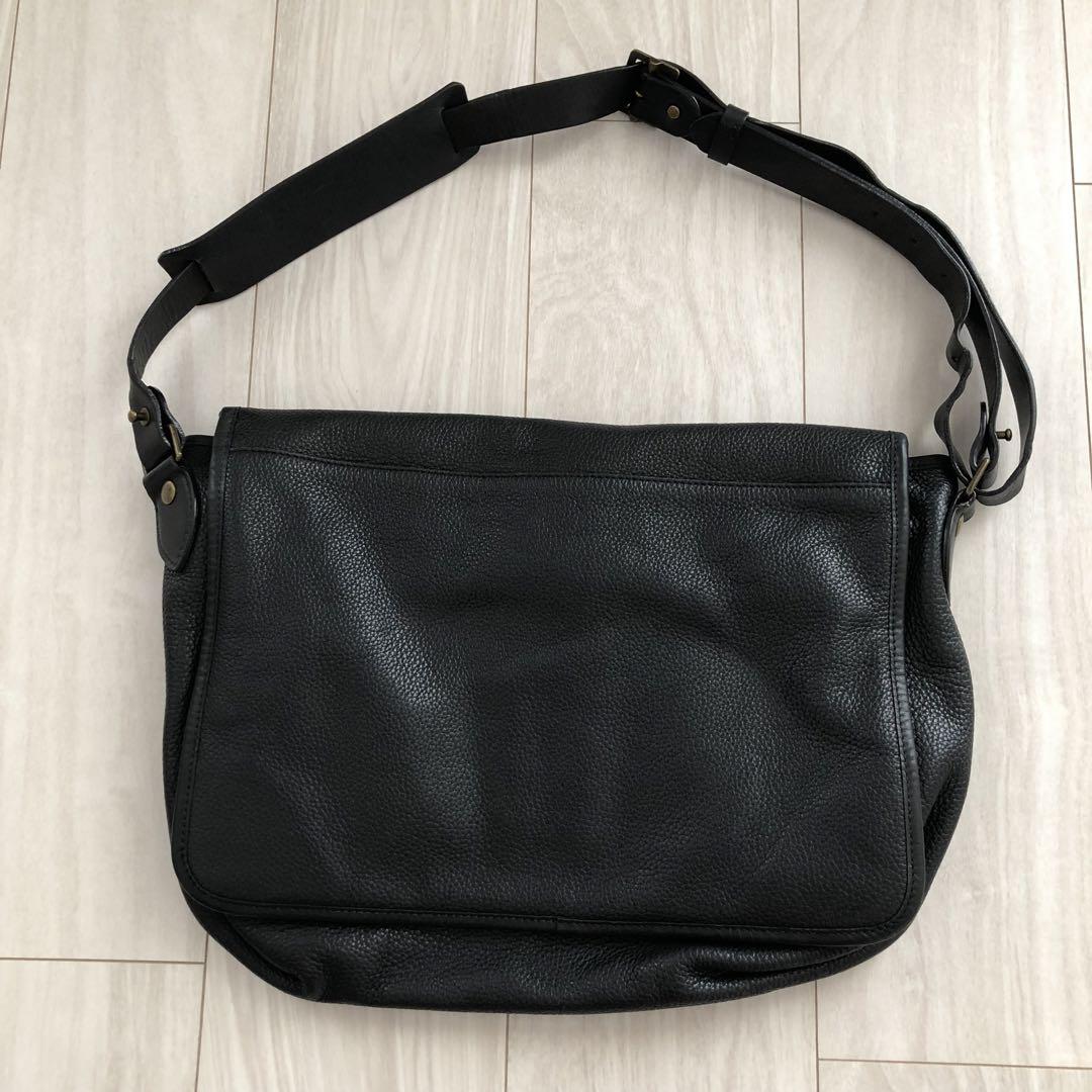 値下げ！【APC/アーペーセー】ヴィンテージショルダーバッグ　本革・シボ革