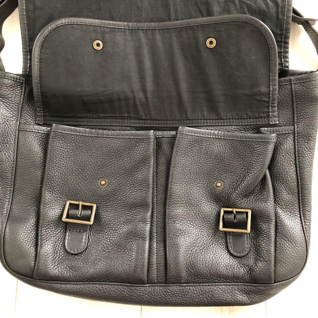 値下げ！【APC/アーペーセー】ヴィンテージショルダーバッグ　本革・シボ革