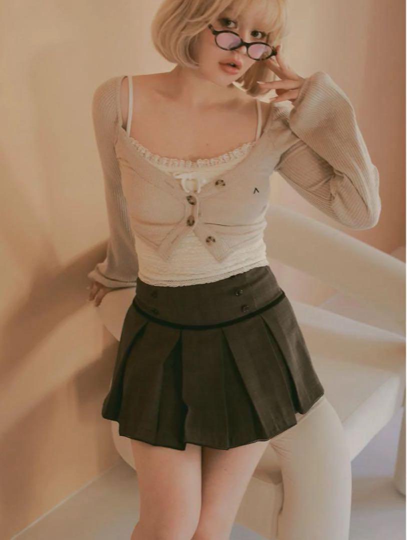 andmary Miu pleats skirt スカート