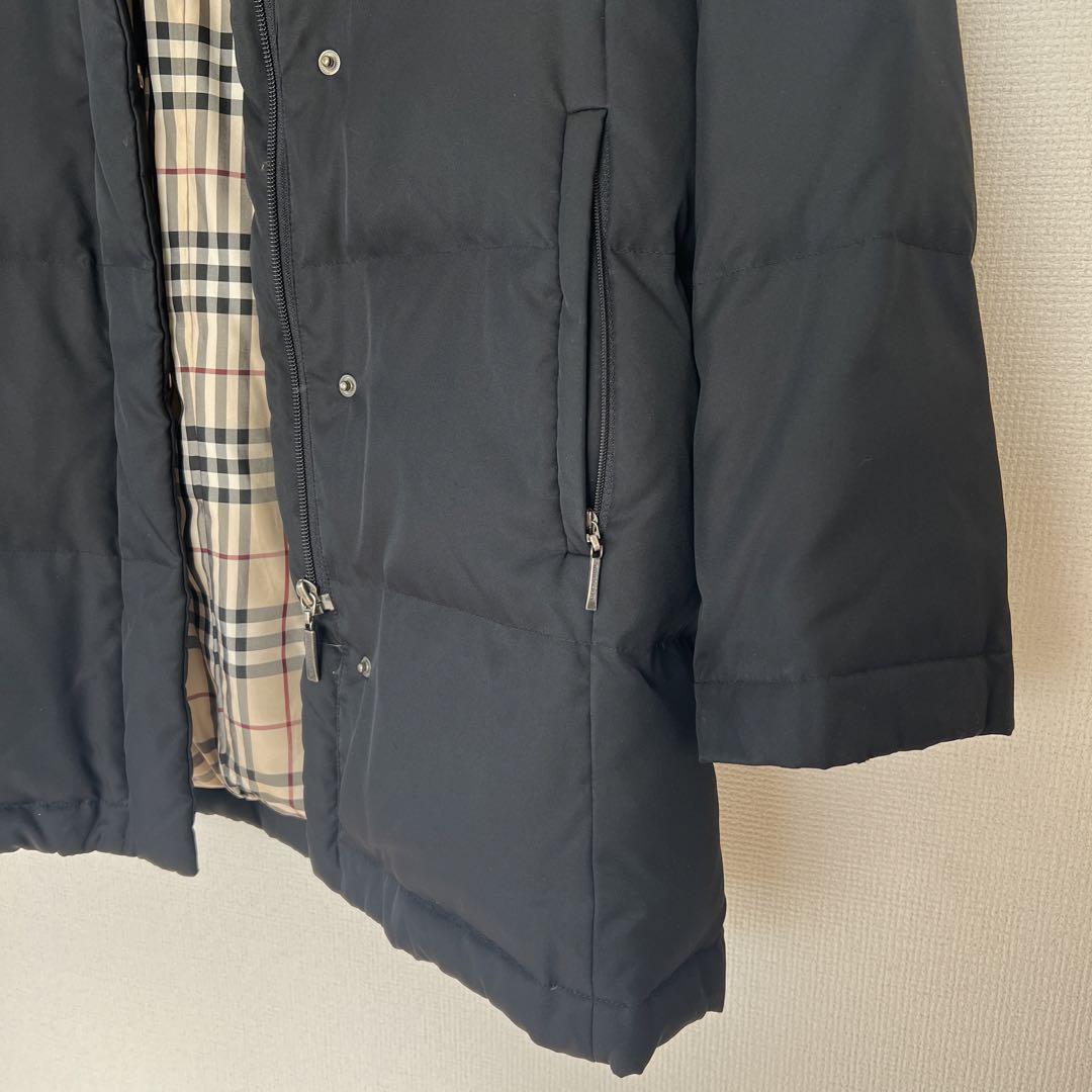 Burberry ダウンジャケット 黒 Check サイズ38 ノバチェック 美品 BURBERRY BLACK LABEL ダウンジャケット ノバチェック