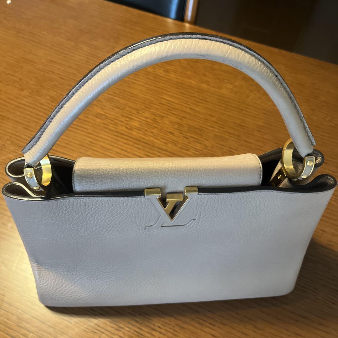 美品 ルイヴィトン カプシーヌMM ハンドバッグ ベージュ 美品 ルイヴィトン カプシーヌMM ハンドバッグ ベージュ
