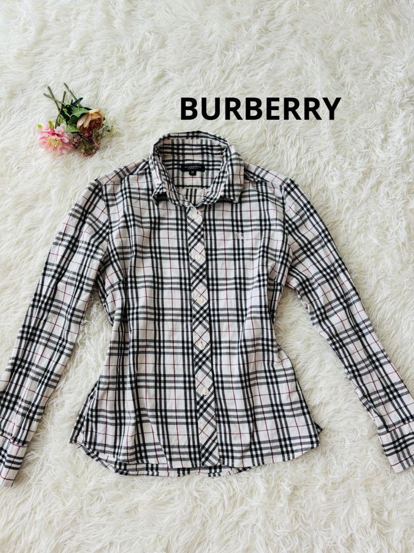 BURBERRY チェック柄 長袖シャツ Mサイズ - メルカリ