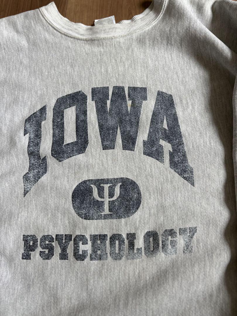 に*り様 90S 刺繍タグ　チャンピオン　リバースウィーブ　IOWA XL