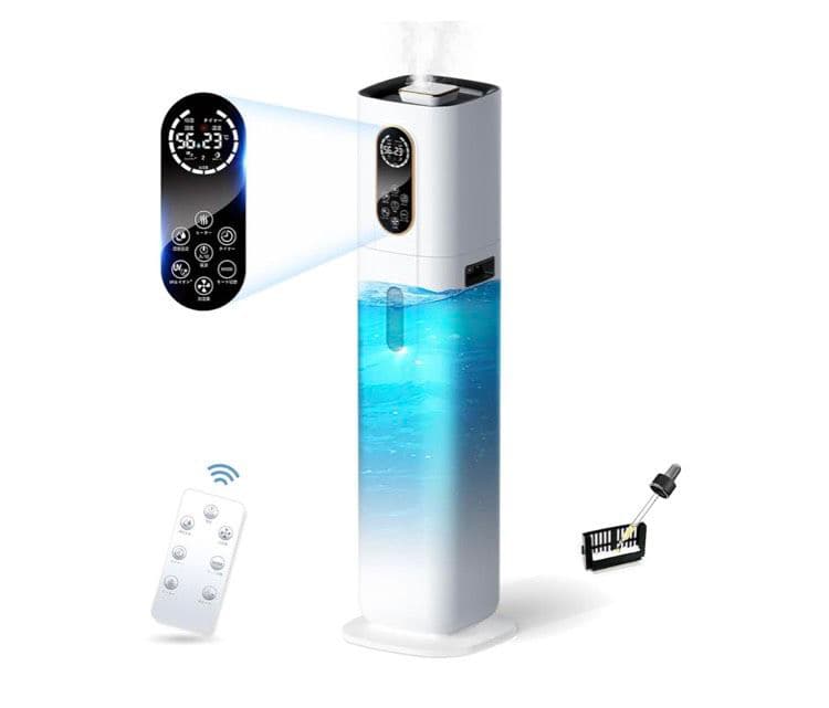 加湿器 大容量 9L 4重除菌浄化 ハイブリッド加湿器 加熱式