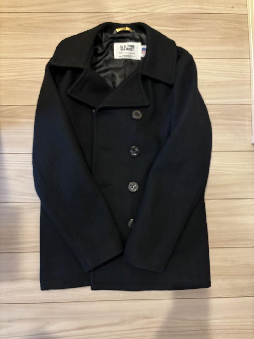 美品Schott SCH-753 US Pコート 24oz ネイビー