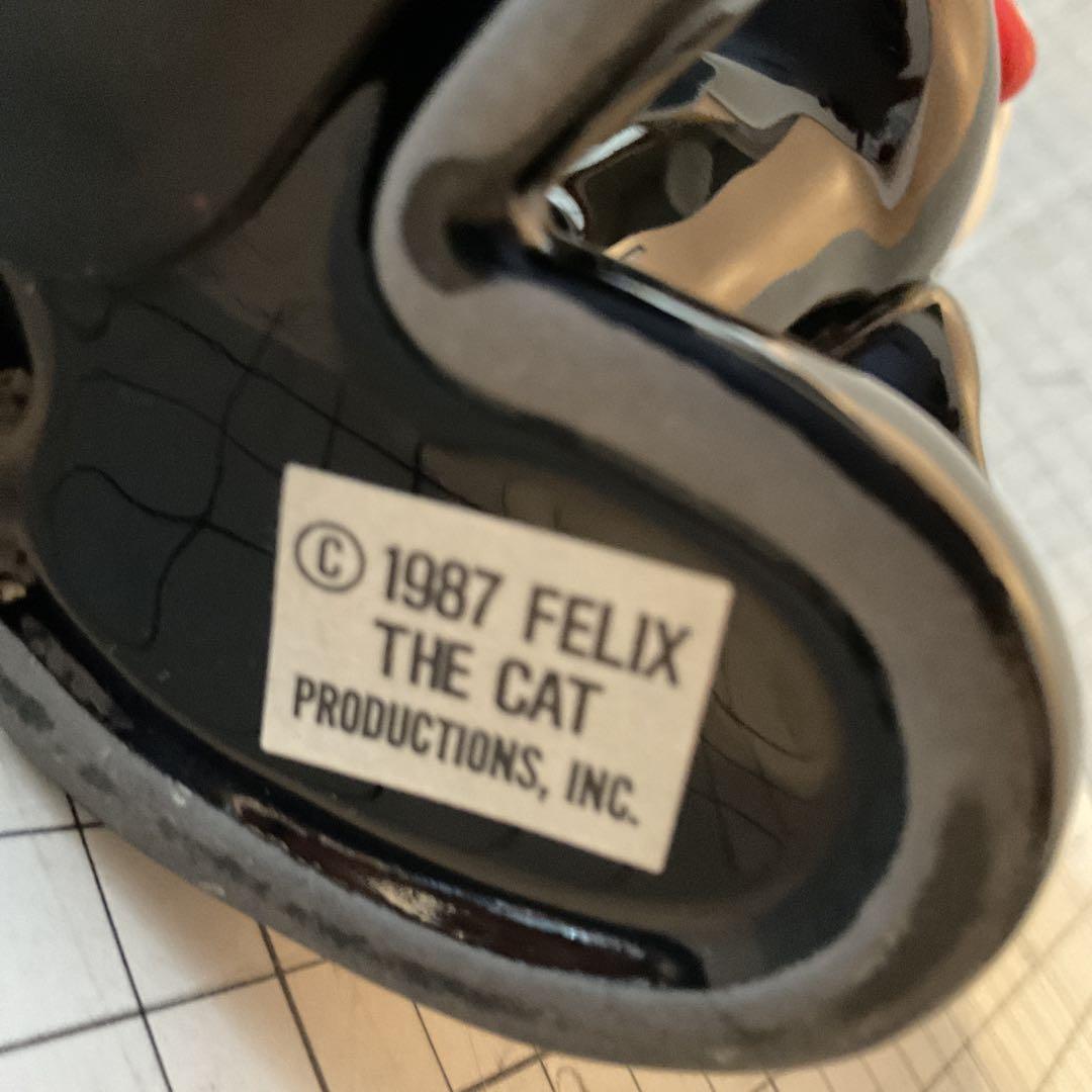 フィリックス・ザ・キャット felix the cat　1987　陶器　貯金箱 フィリックス・ザ・キャット felix the cat 1987 陶器 貯金箱