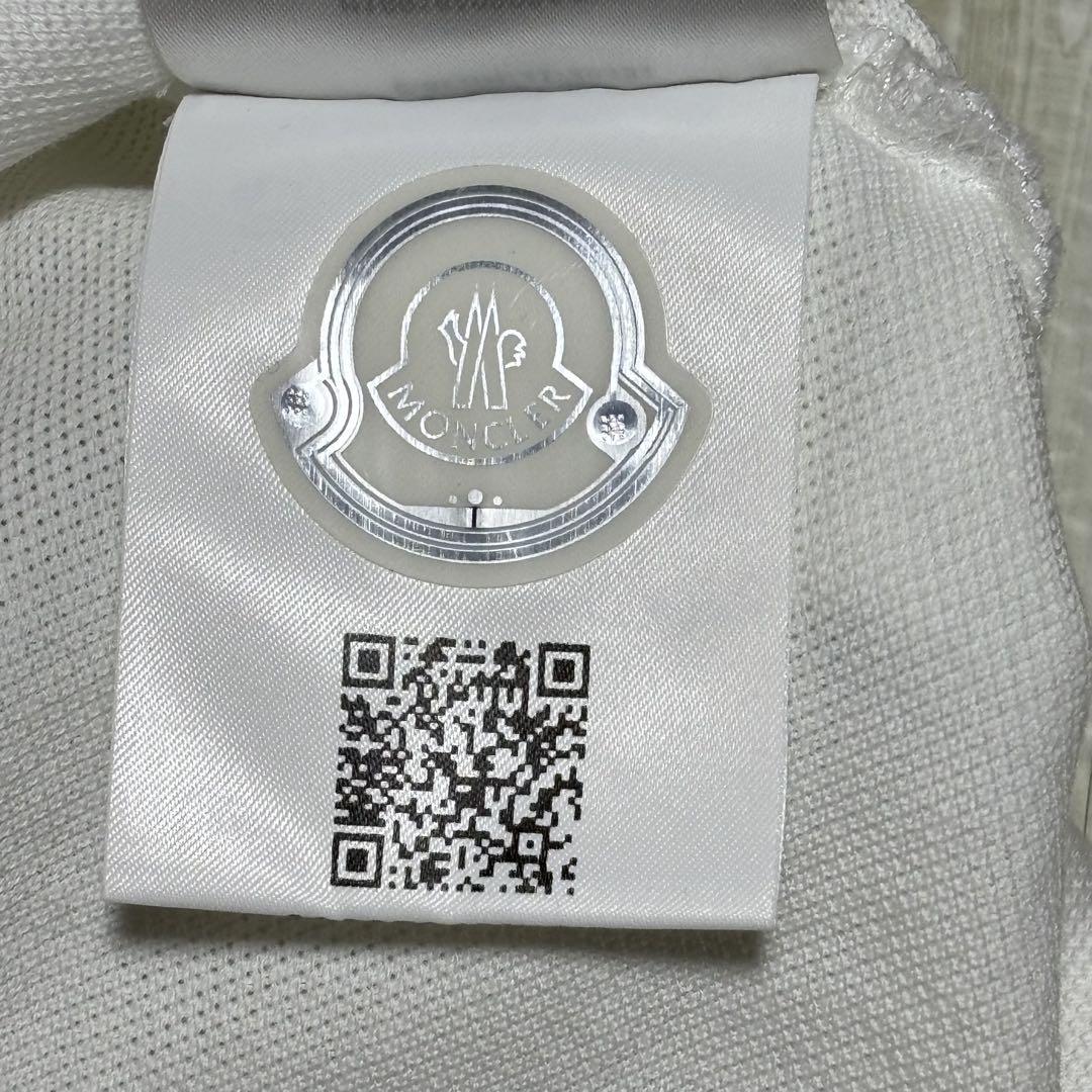 【美品】モンクレール　ポロシャツ　Mサイズ　ホワイト　国内正規品