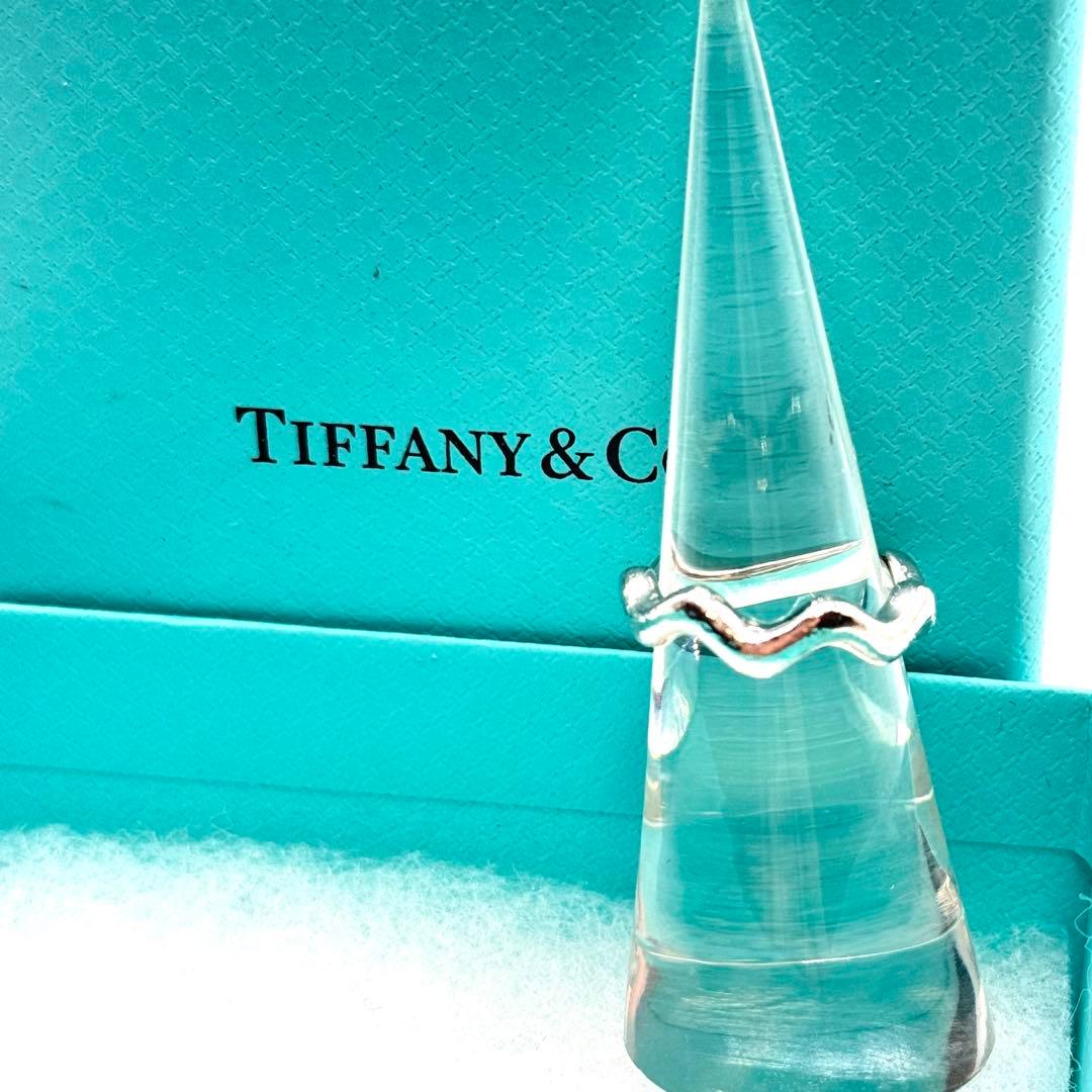 美品 ティファニー リング ジグザグ ウェーブ シルバー 925 9号