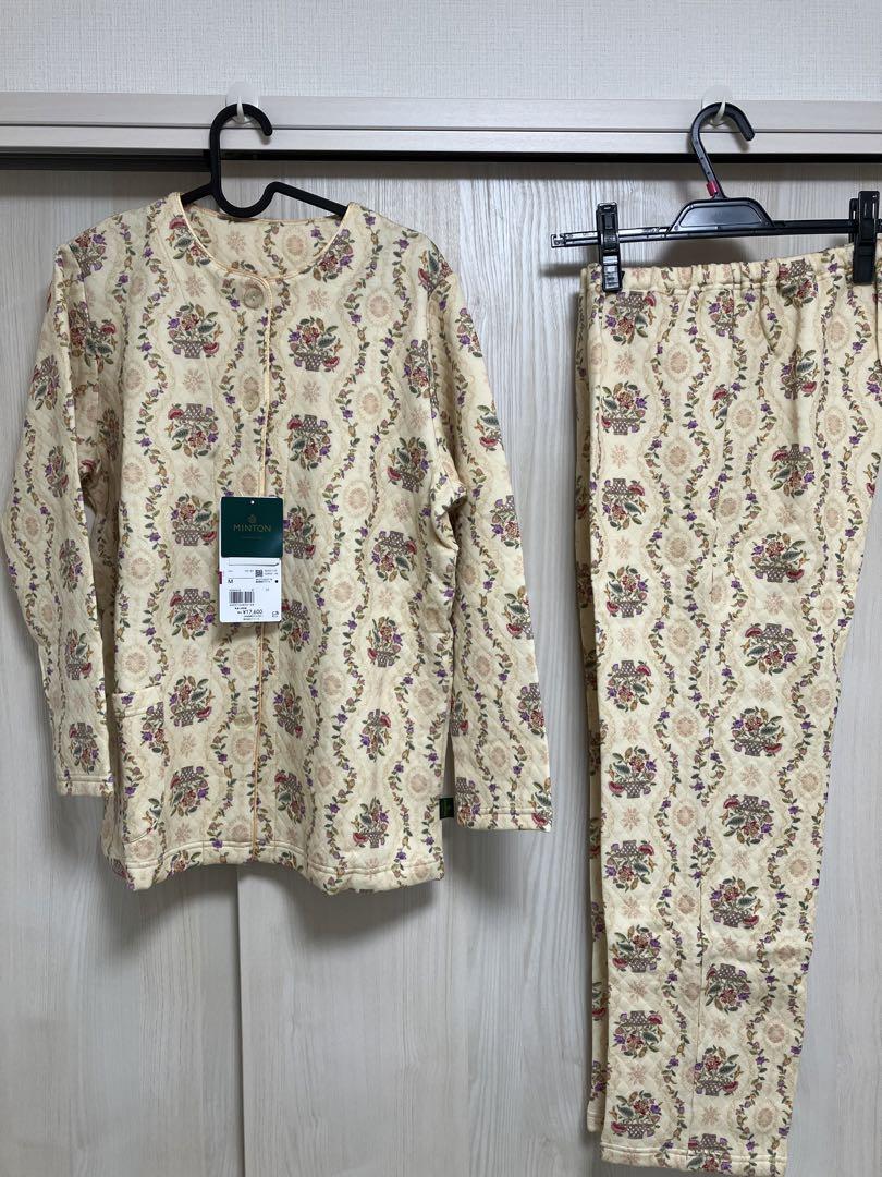【早い者勝ち】ワコール　ミントン 花柄 ルームウェア 上下セット Mサイズ　新品