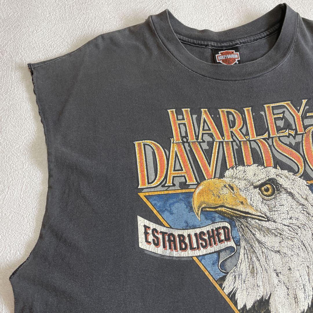 90s USA製 HARLEY-DAVIDSON ヴィンテージ イーグルTシャツ