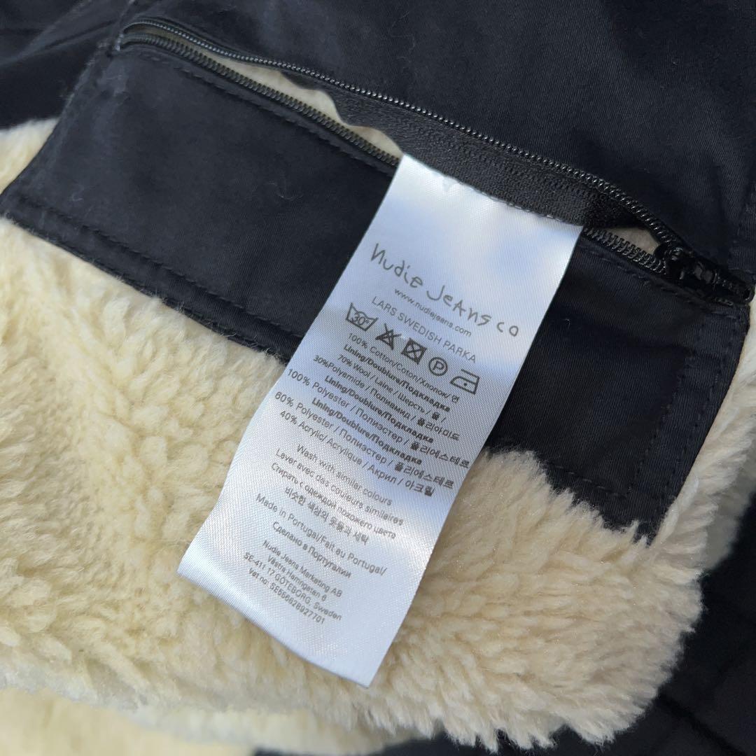 Nudie Jeans Co. ブラックモッズコート