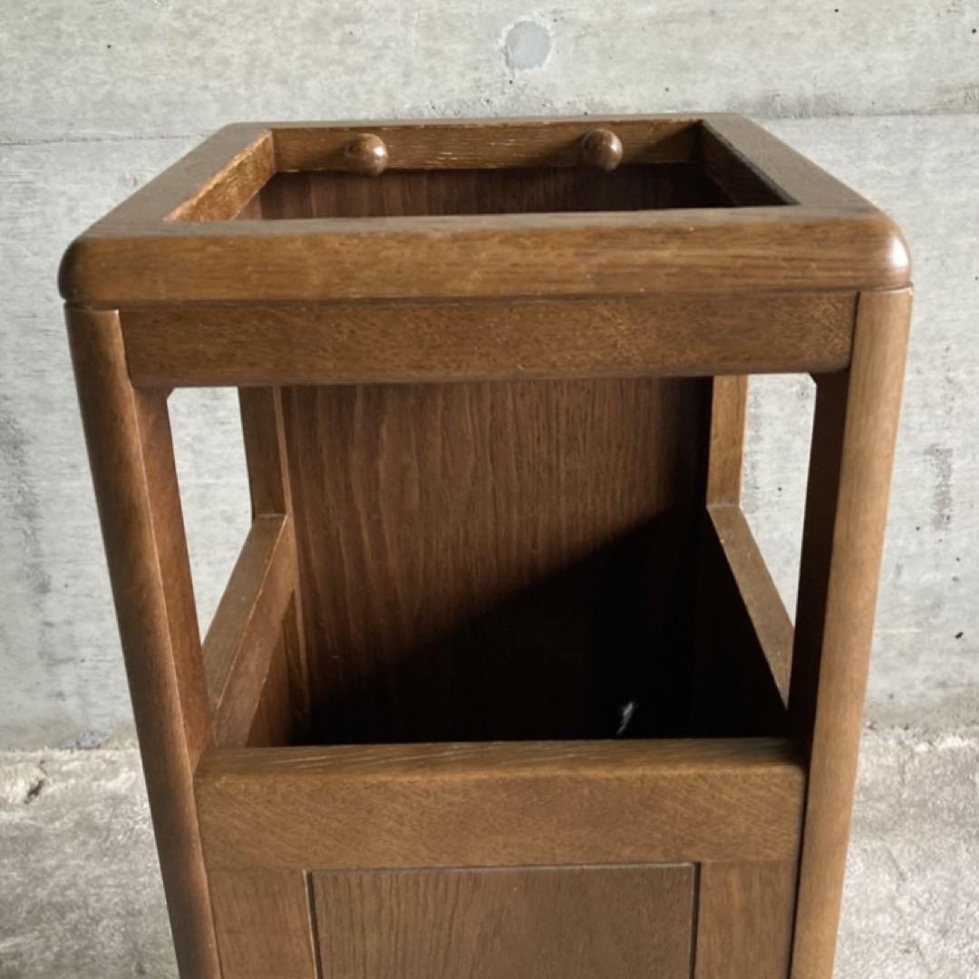 昭和レトロ オールドカリモク 木製 アンブレラスタンド 傘立て 古家具ビンテージ 70s カリモク家具 オールド アンブレラスタンド 傘立て 木製
