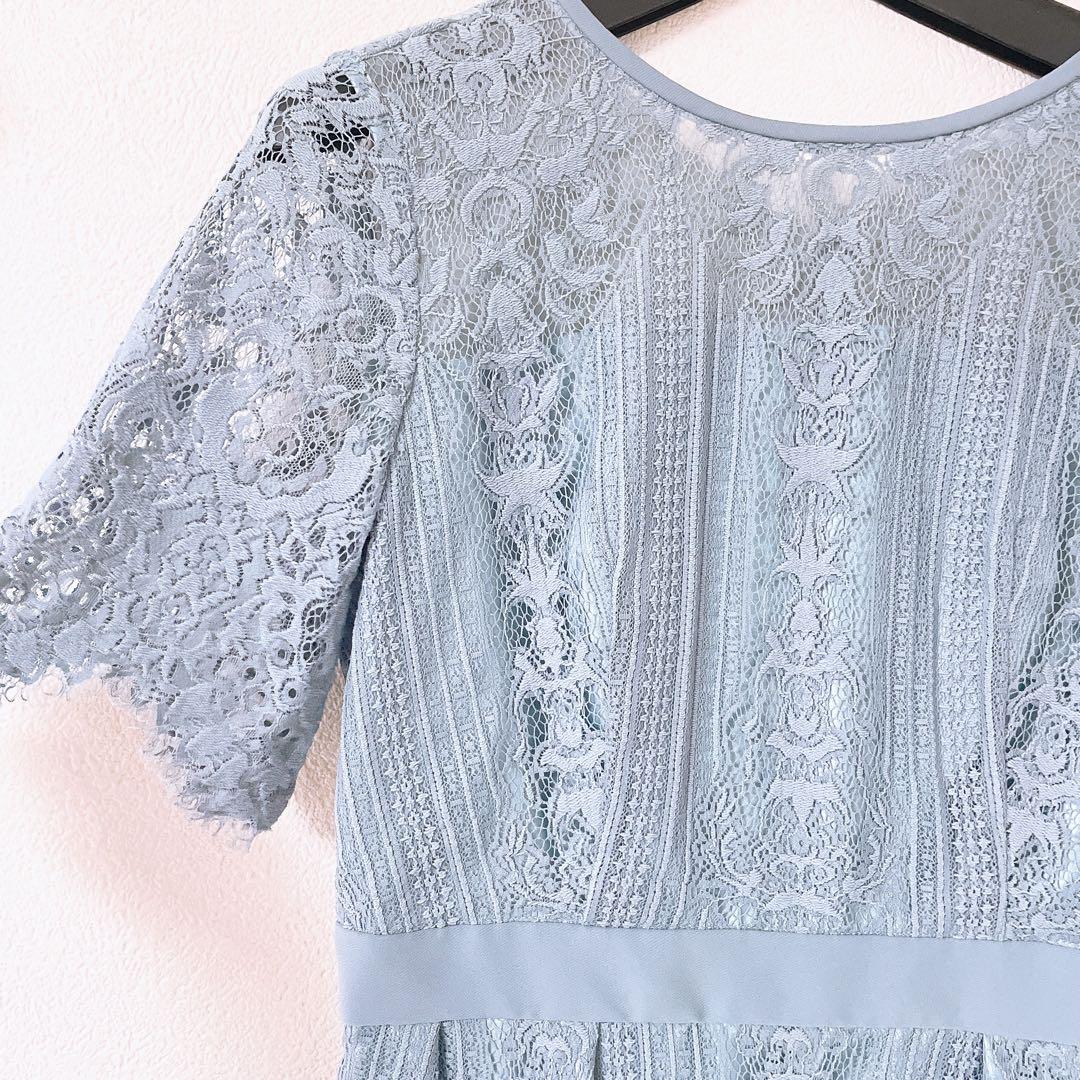 【美品】Aimer Acret　パネルレースタイトドレス