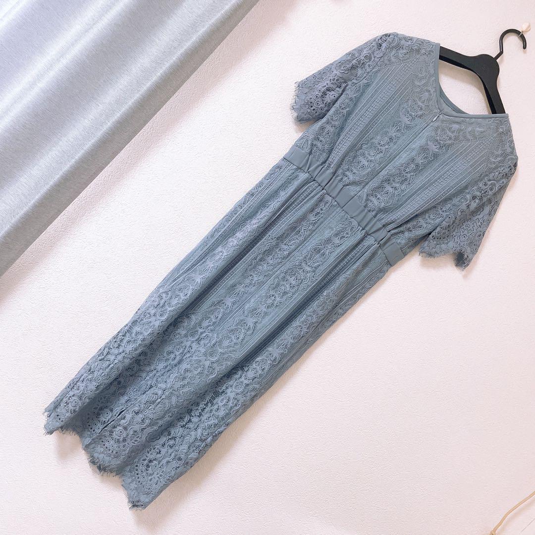 【美品】Aimer Acret　パネルレースタイトドレス