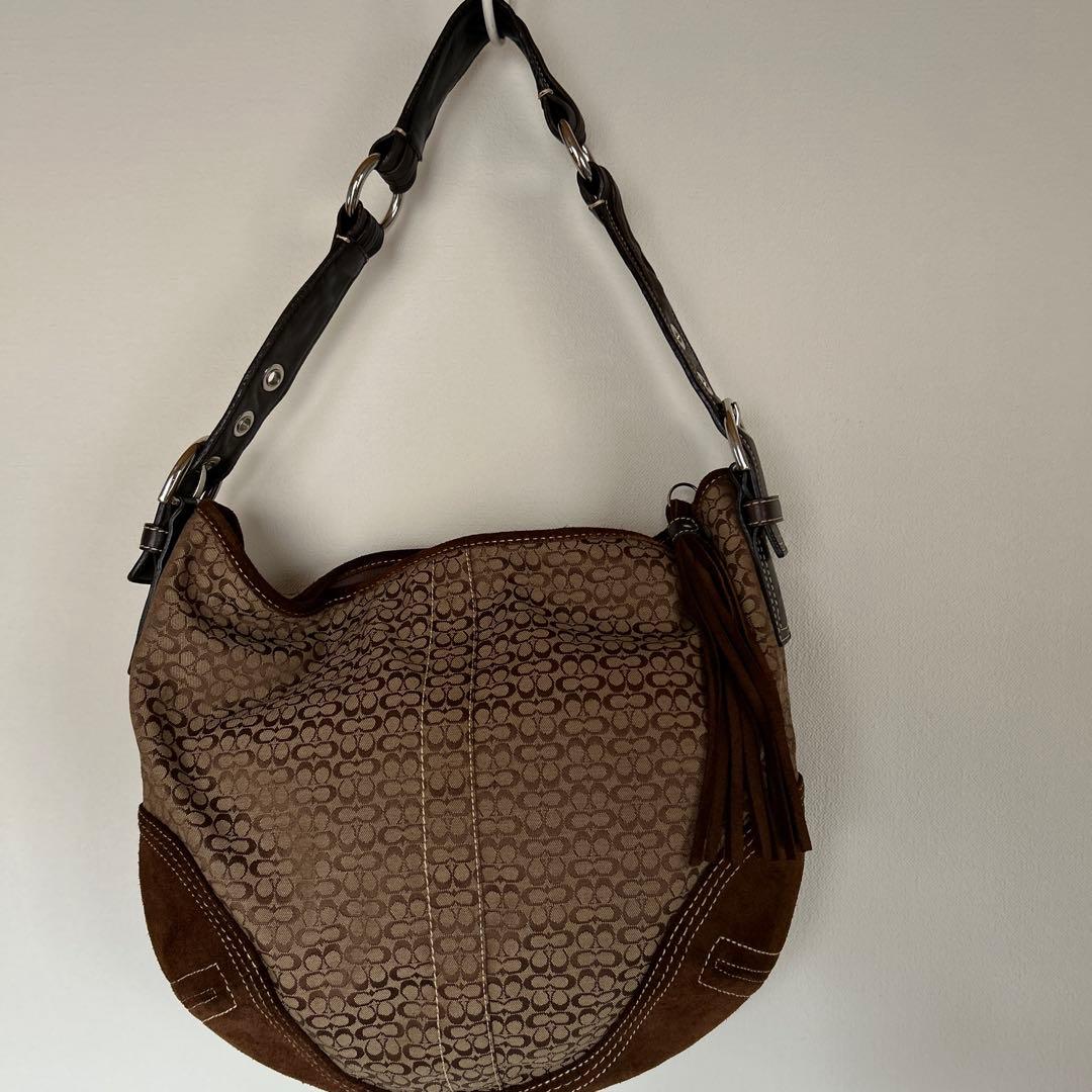 ❤️美品❤️コーチ❤️coachフリンジ付きショルダーバッグ☆