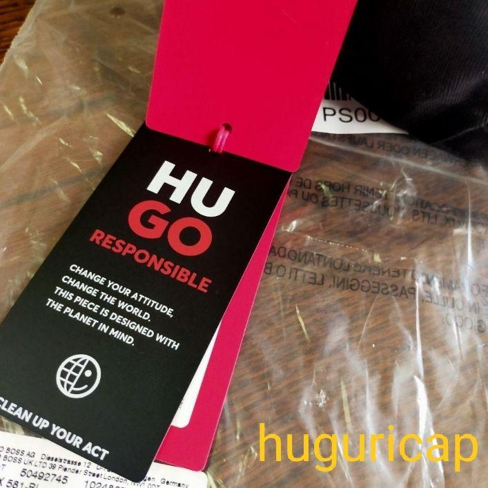 大谷選手愛用 HUGO BOSS コットンツイル キャップ レッドロゴラベル ⑲