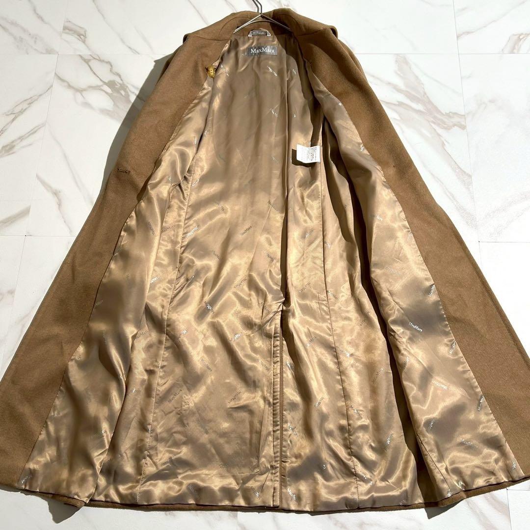 美品 MAX MARA カシミヤ100% ロングコート キャメル 【136】 美品 MAX MARA カシミヤ100% ロングコート キャメル 【136】