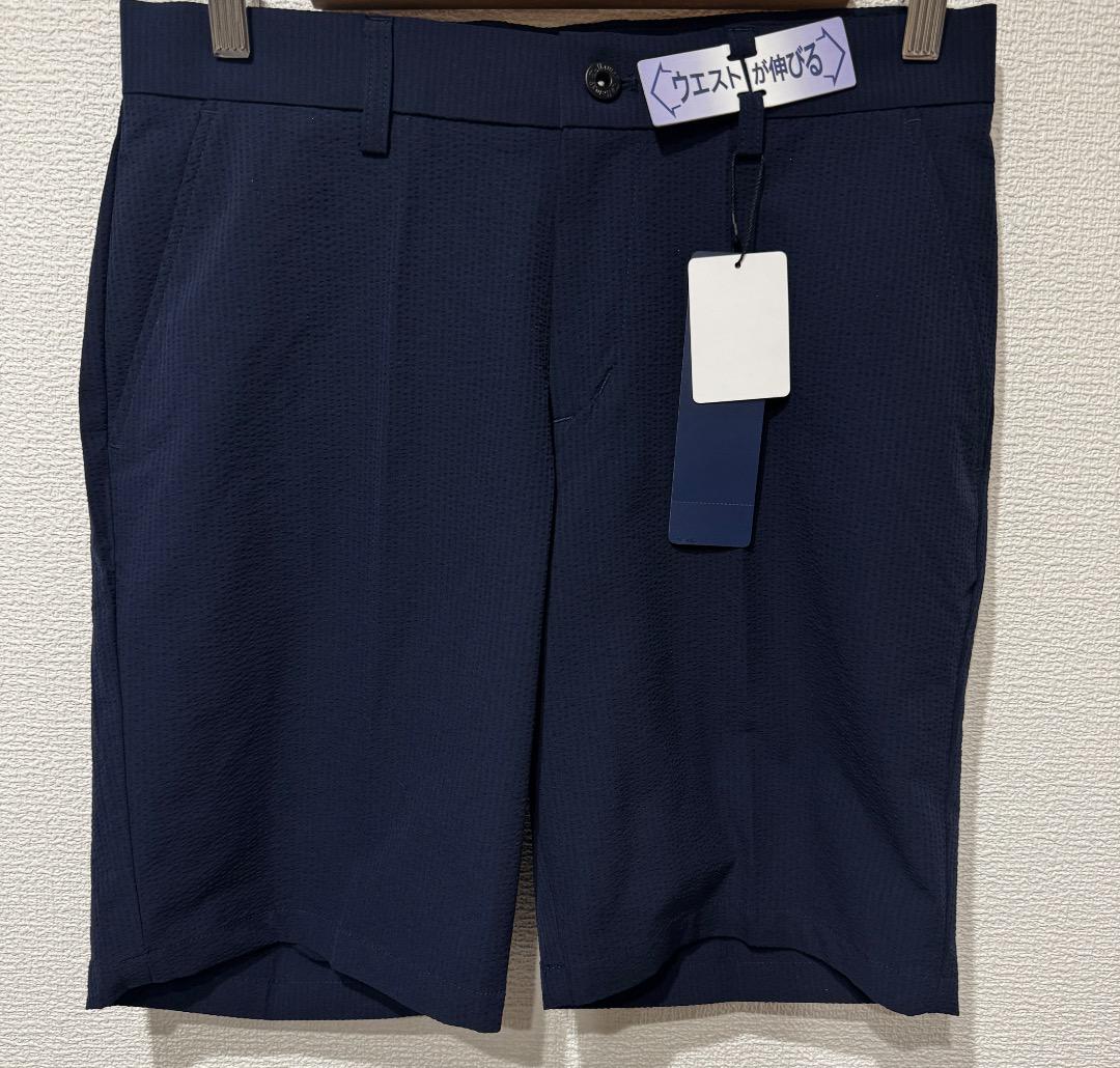 キャロウェイ ゴルフウェア シアサッカーショートパンツ サイズS ネイビー 新品
