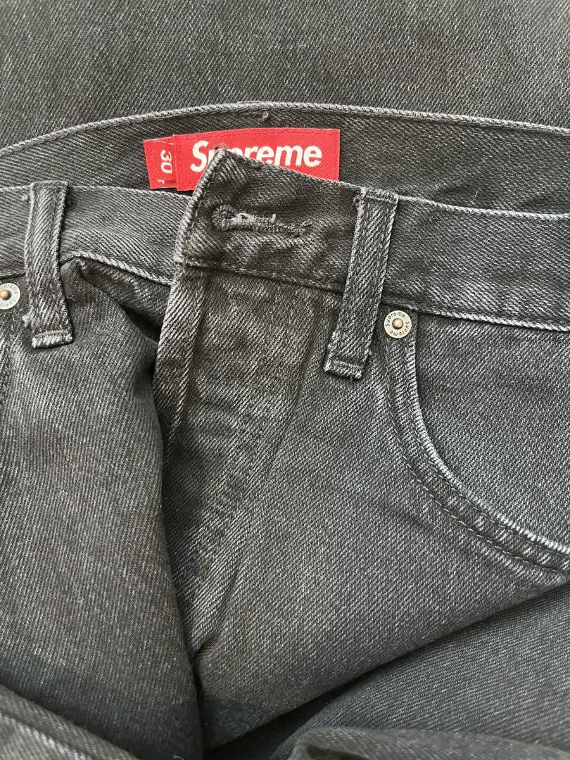 【kazu】Supreme Regular Jean Black 30