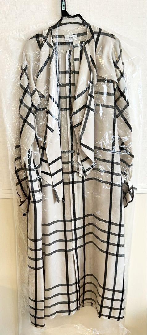 HYKEハイク  CUPRO CHECK  DRESS チェックワンピース