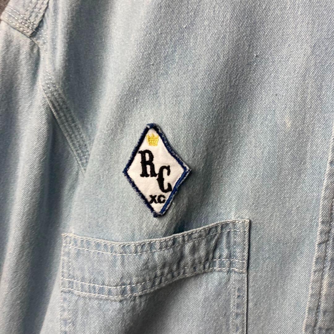 vintage 長袖シャツ　古着　背面刺繍　オルテガ　民族柄　ワッペン刺繍