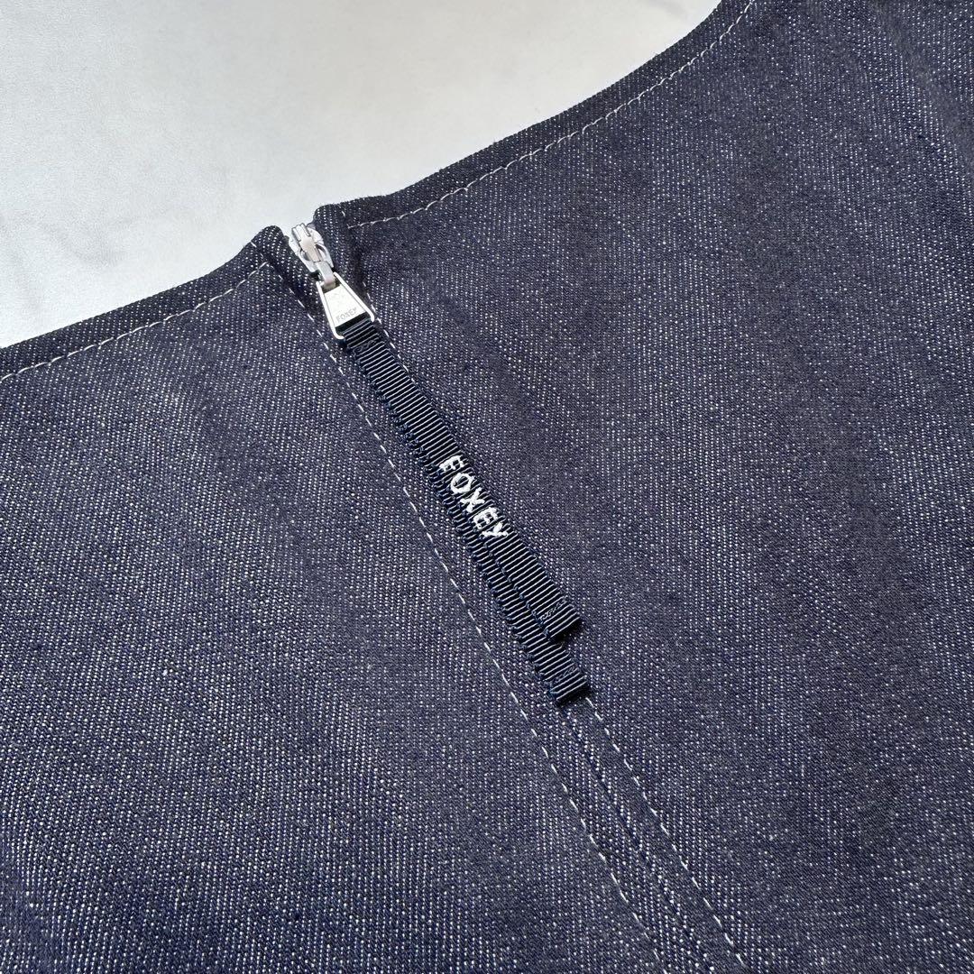 完売品✨フォクシーニューヨーク 41682 バロンデニムドレス