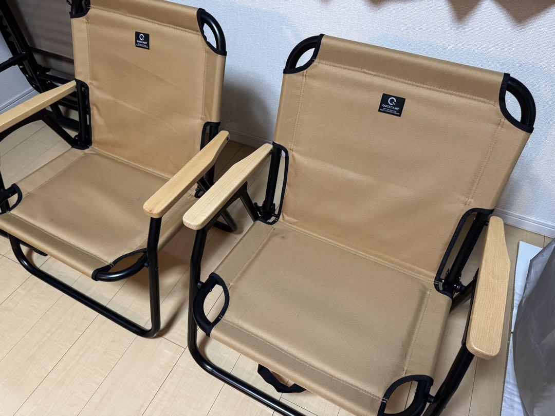 【最終値下げ】クイックキャンプ 折りたたみ ローチェア 2脚セット