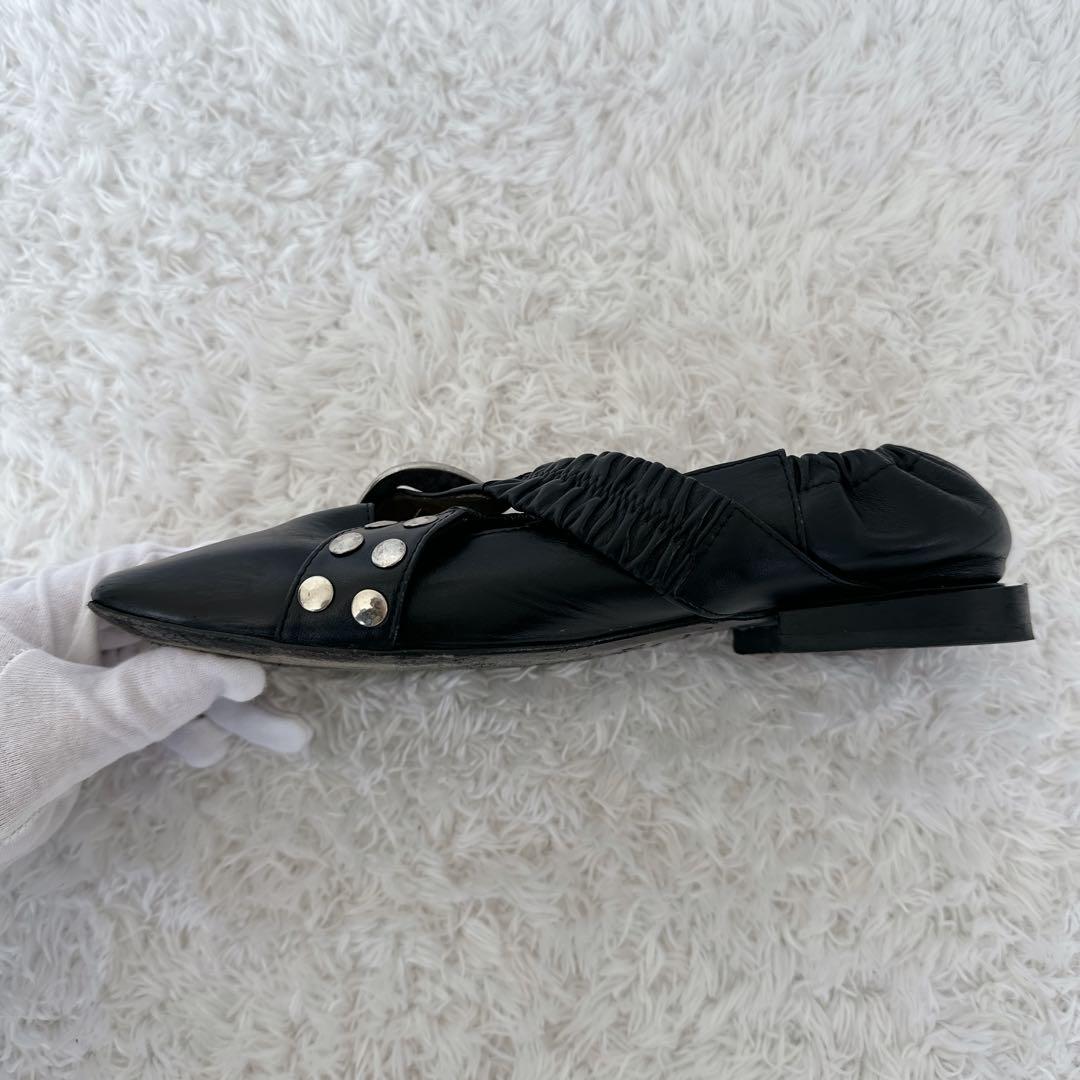良品 TOGA PULLA バレエシューズ　パンプス 38 ブラック