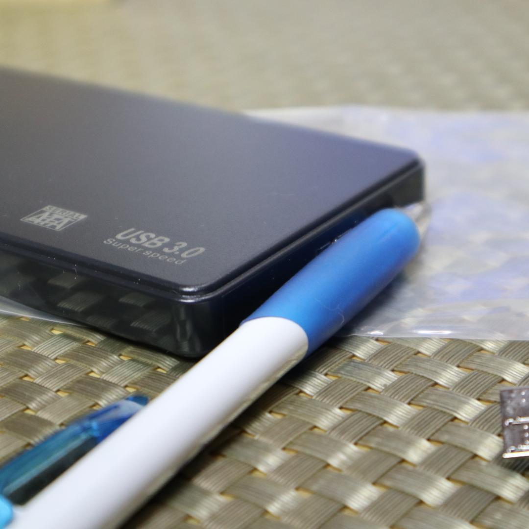 外付けポータブルHDD 1TB USB3.0対応 PS4 PC レコーダー等に⑧