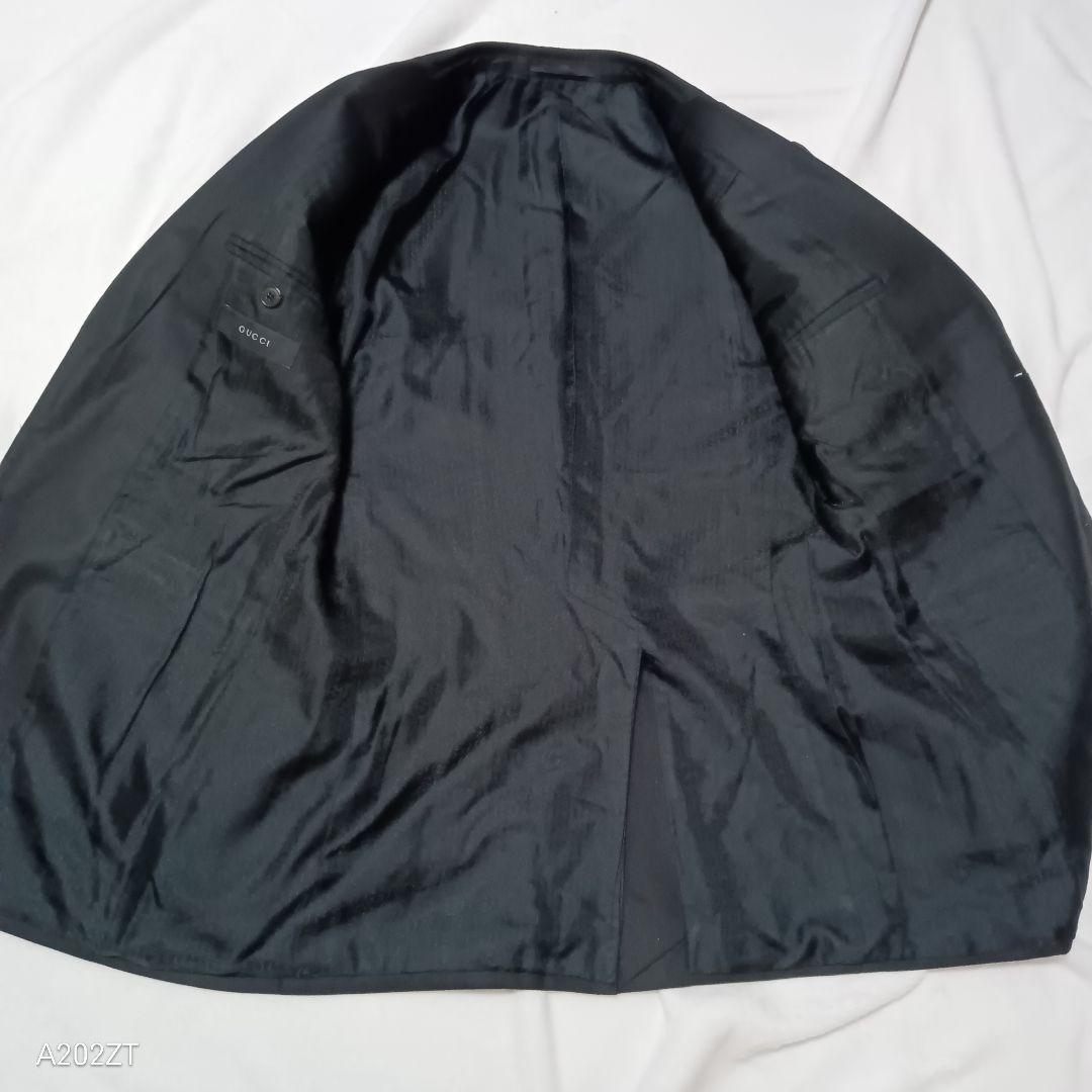 極美品 GUCCI グッチ スーツ セットアップ シルク混 44R GG柄