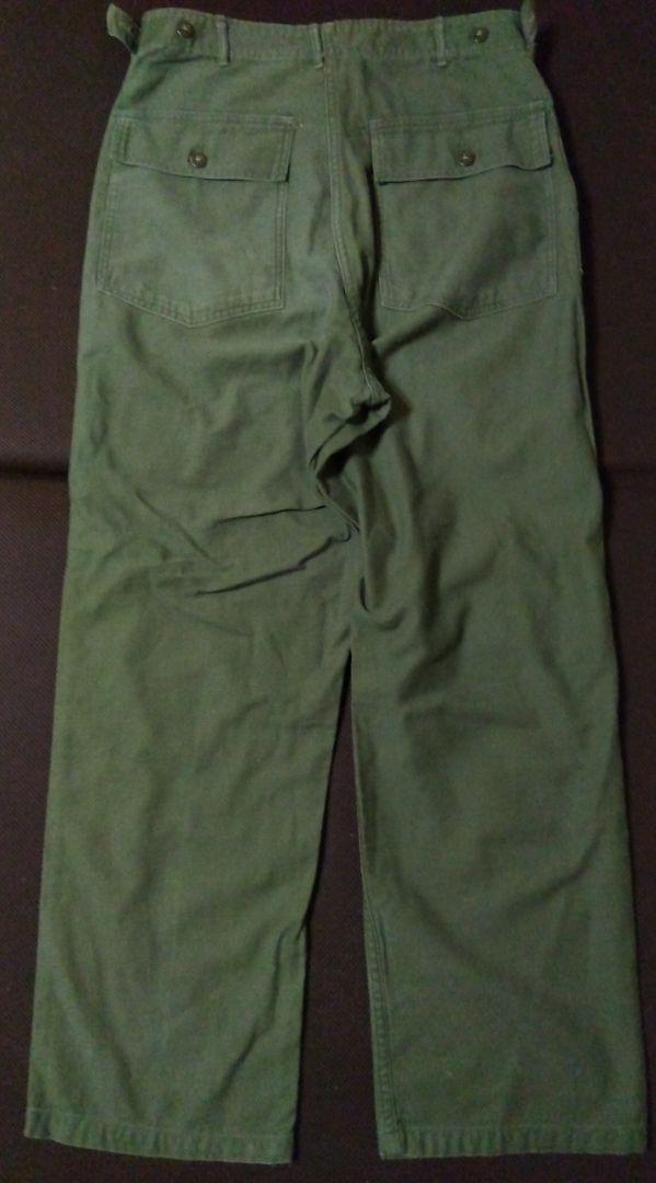 60's ベイカーパンツ US.ARMY コットン OG-107 アジャスター