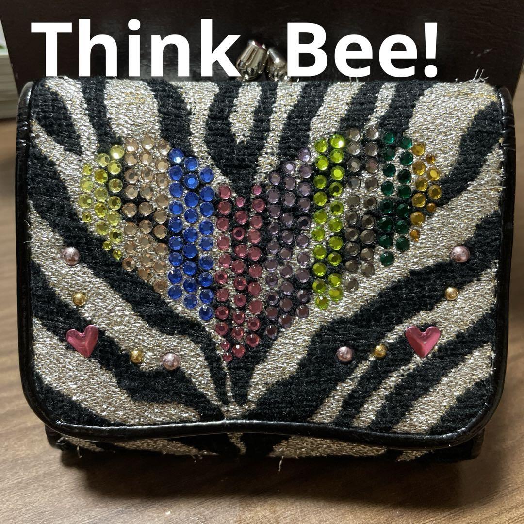 タイムセールします！Think Bee! ゼブラ柄 三つ折り財布 タイムセールします！Think Bee! ゼブラ柄 三つ折り財布