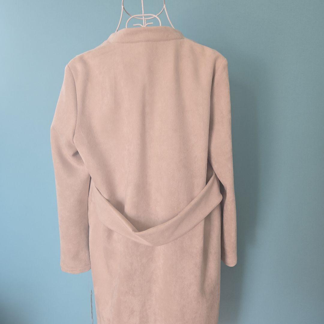 ☆新品☆タグ付き☆ヘレンチア☆コート☆ライトグレー スエード