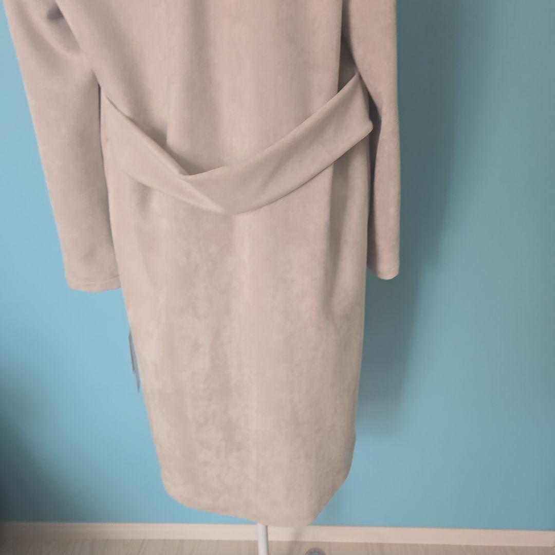 ☆新品☆タグ付き☆ヘレンチア☆コート☆ライトグレー スエード