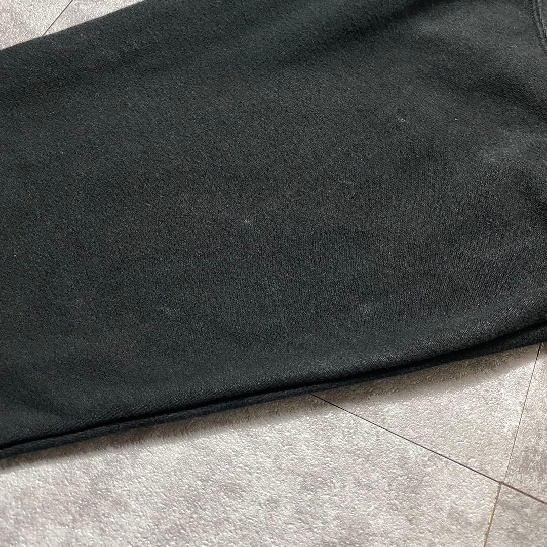00's Reebok リーボック　刺繍アーチロゴ　黒　スウェット　パーカー